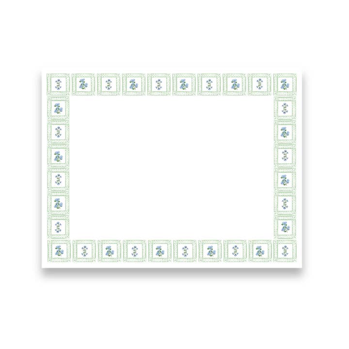 Hydrangea Tiled Flat Notecards for wholesale by Mads Studio & Co.