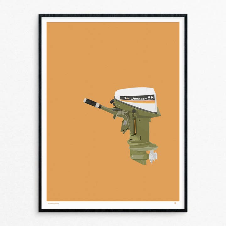 Boat Motor print for wholesale by Tim Kapustka