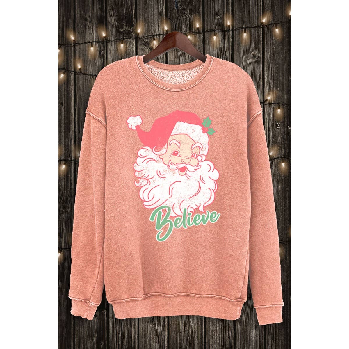 HRTandLUV - Wholesale Sweatshirt - Women's - BELIEVE SANTA MINERAL SWEATSHIRTS5