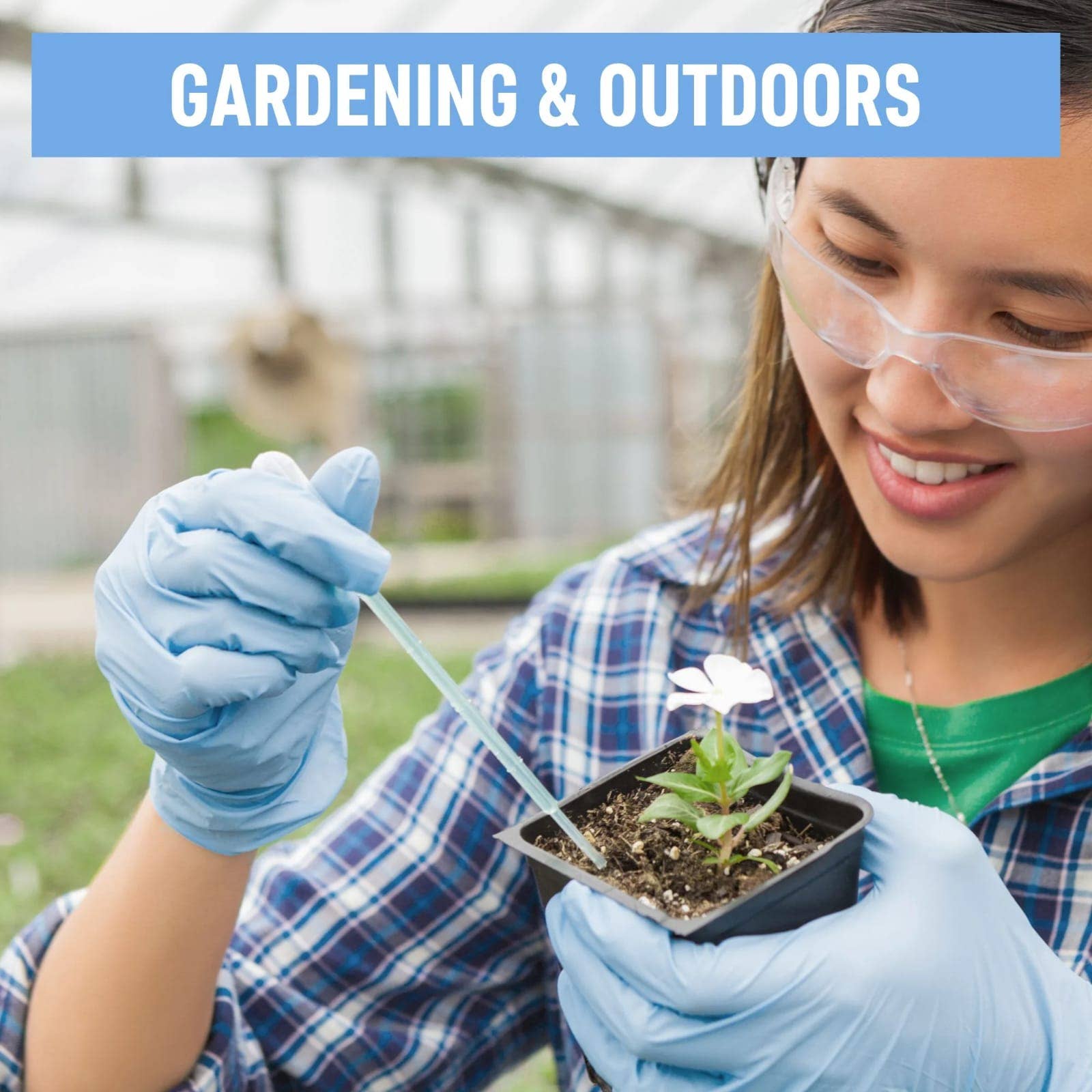 Crover - Wholesale Cleaning Gloves - DRE Blue Synthetic Nitrile Blend Gloves, Latex & Powder Free4