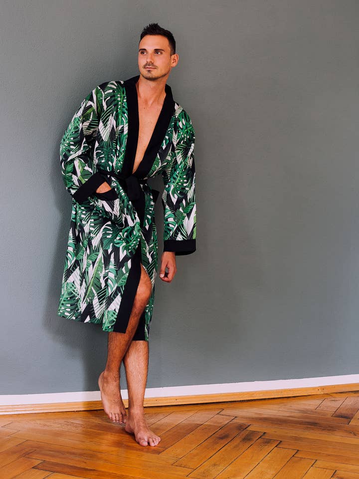 quimono masculino Mr. Tropical Leaf por atacado de ZOCO SCHWOLF