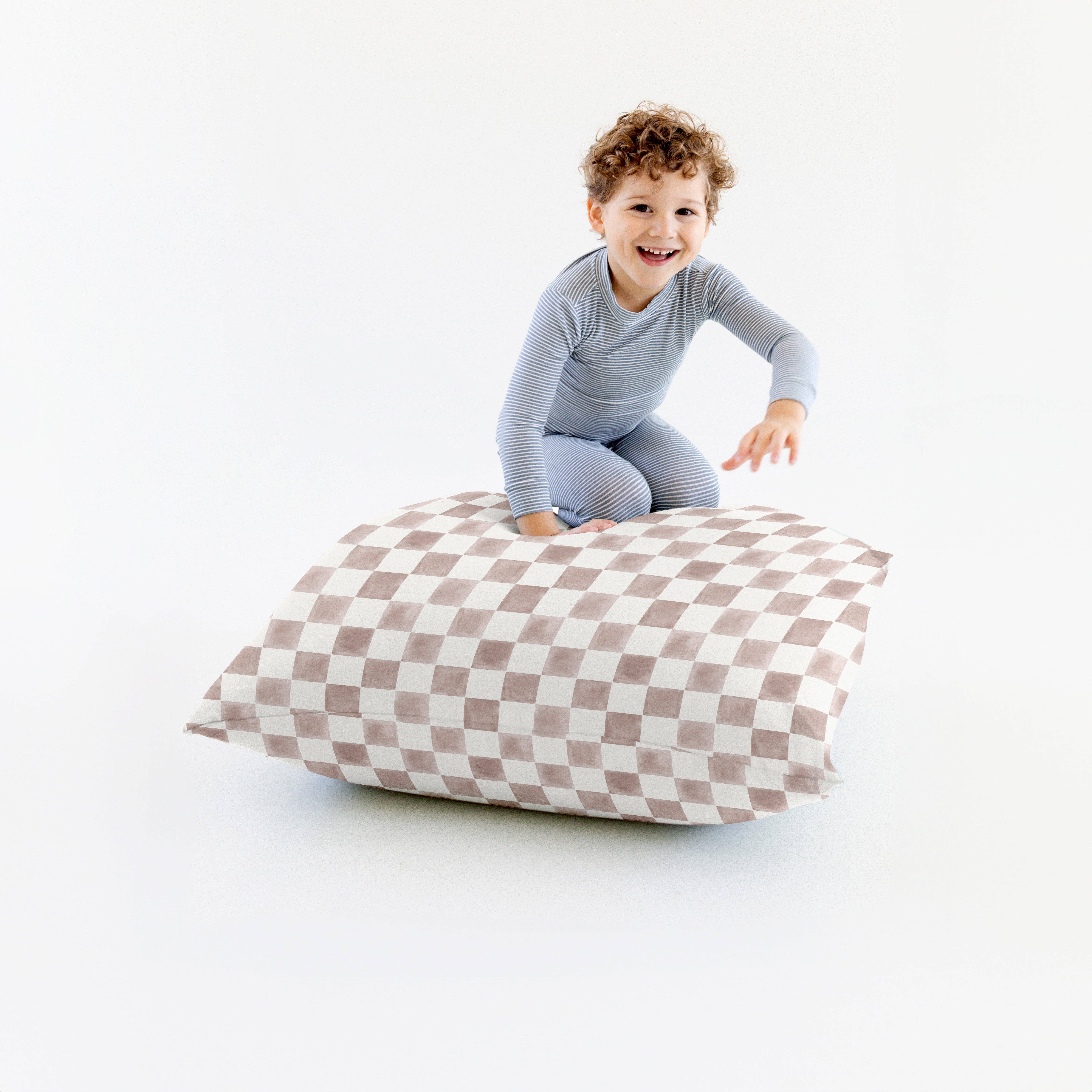 Toki Kids - Wholesale Chair Cushion - Checker Gumdrop Bean Bag0