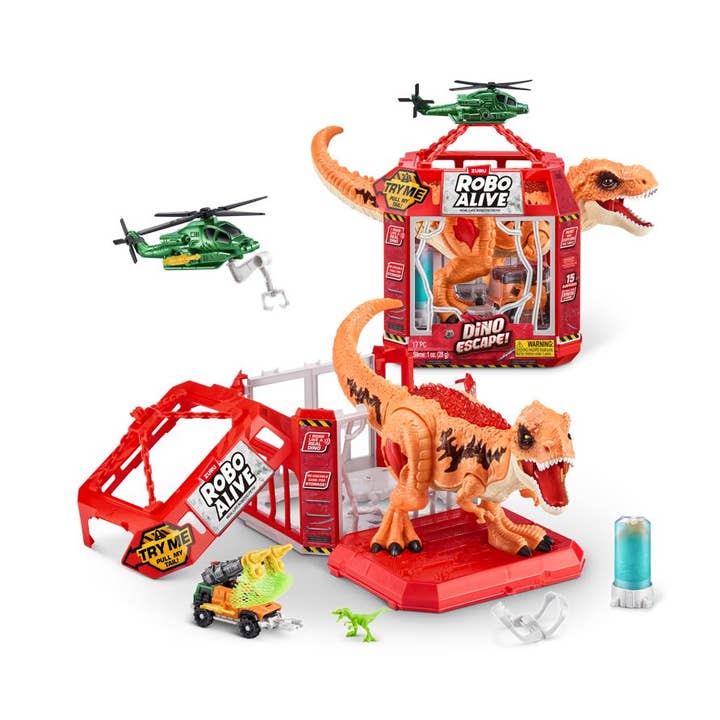 The Zoofy Group , LLC - Wholesale Toy Set - Kids - ZURU-ROBO ALIVE - DINO ESCAPE --DINO PLAYSET-SER 1
