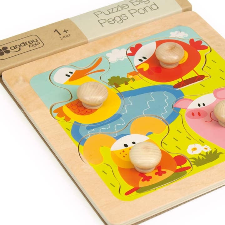 Puzzle Big Pegs - Étang pour la vente par TOYS SERVICE, SL. -ANDREU TOYS-