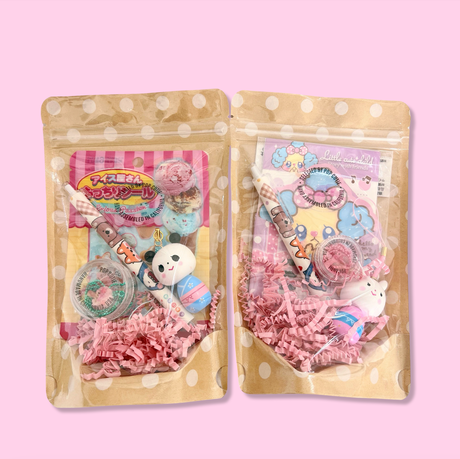 Pop Cutie Accessories & Gifts - Wholesale Toy Set - Kids - Japanese Toy Kokeshi / Stationery /Sticker/Necklace Gift Set3