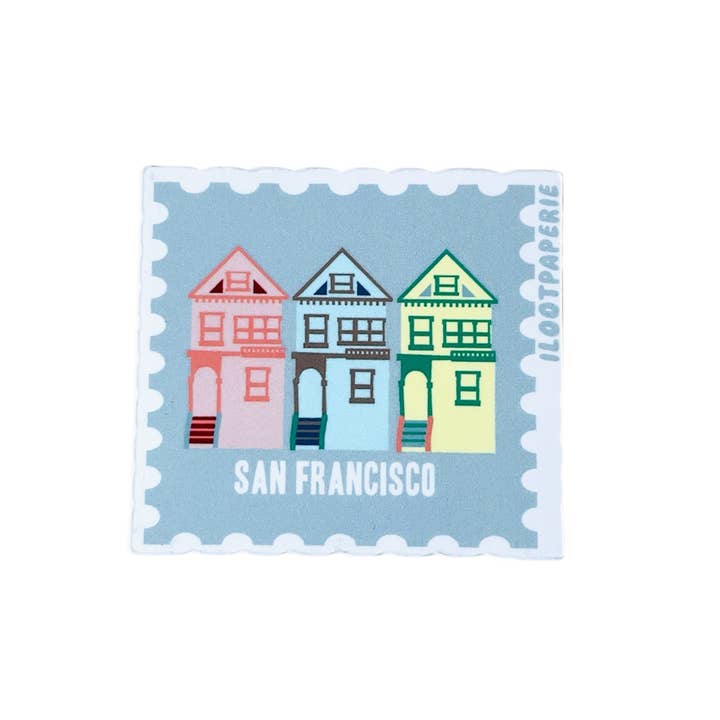 Pegatina de vinilo de las Damas Pintadas de SF individual o conjunto de 3 para venta al por mayor de ILOOTPAPERIE