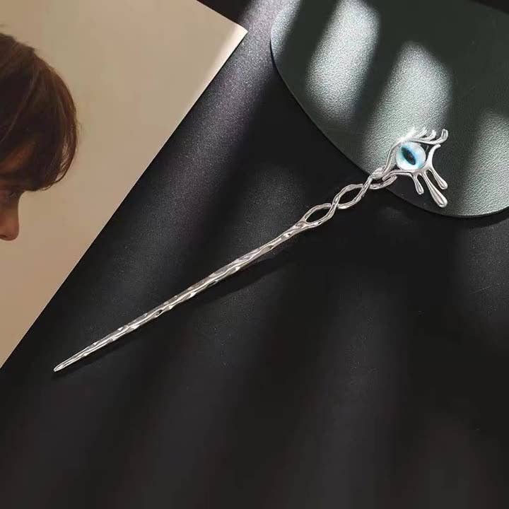 Tourtiwi - Vendita all'ingrosso Forcine per capelli - Fermaglio per capelli in metallo Devil's Eye, bastoncino per capelli in metallo3