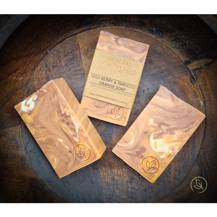 Handmade with Love by Nadia - Wholesale Bar Soap - Goji Berry & Tarocco Orange