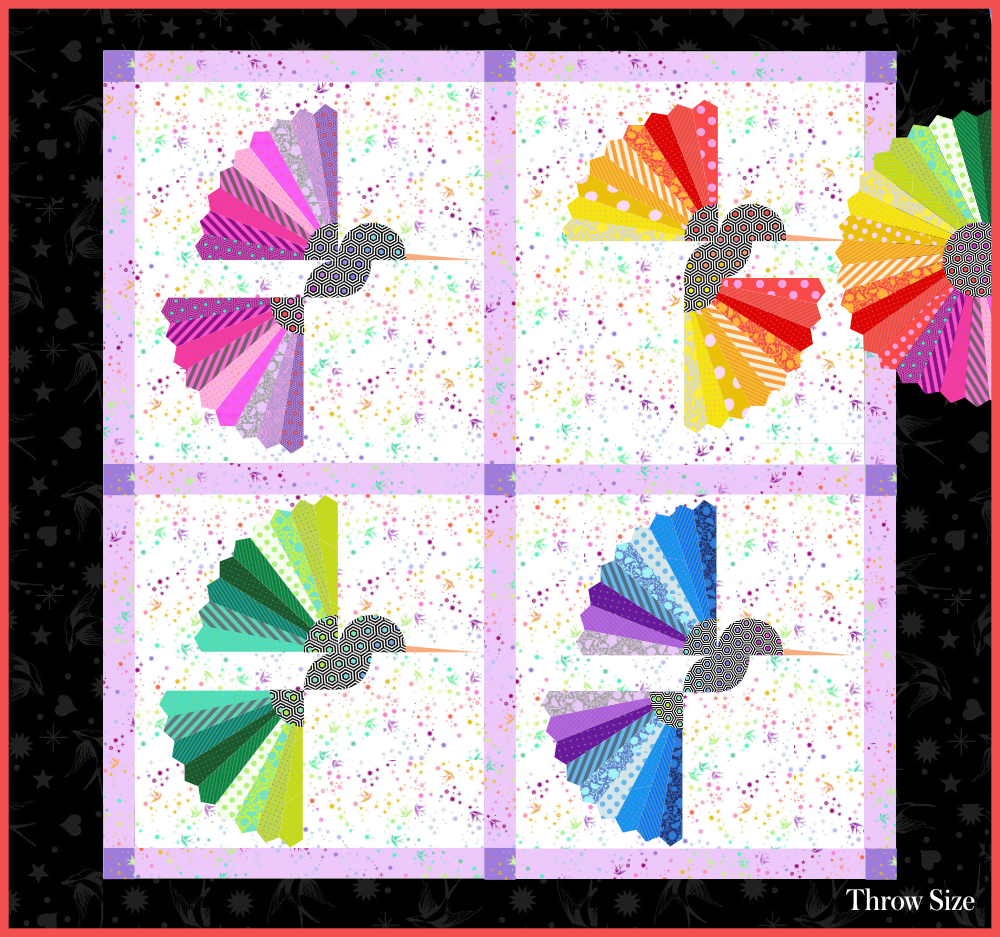 Rachel Rossi Design - Wholesale Quilt - Hover | Hummingbird Quilt Pattern5