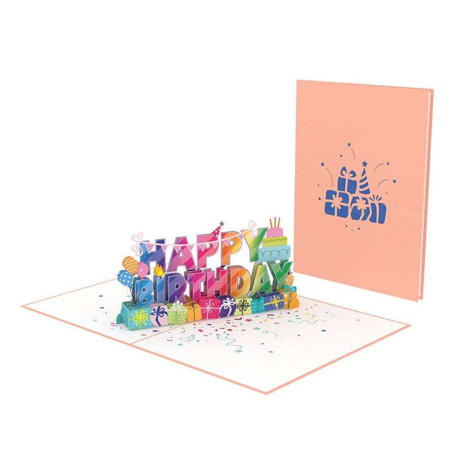 papercrush – Großhandel Geburtstagskarten – Happy Birthday Pop-Up Karte | Geburtstagskarte, 3D Grußkarte2