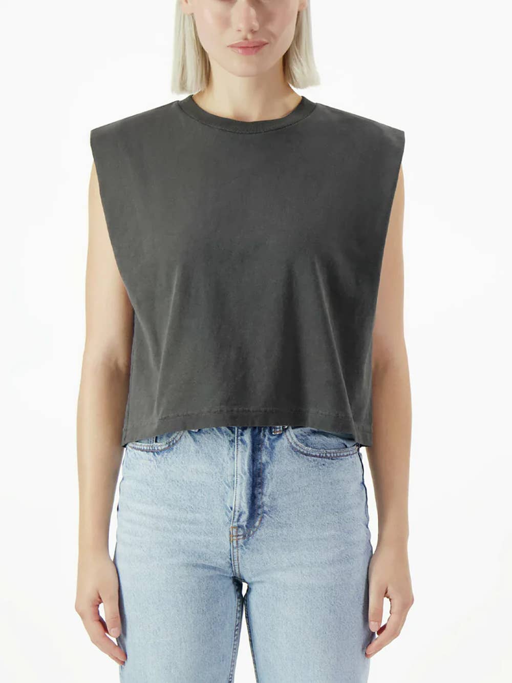 Go To Devil - Wholesale Screen Printed T-Shirt - Women's - Haze Joan Heavyweight Muscle Tee5