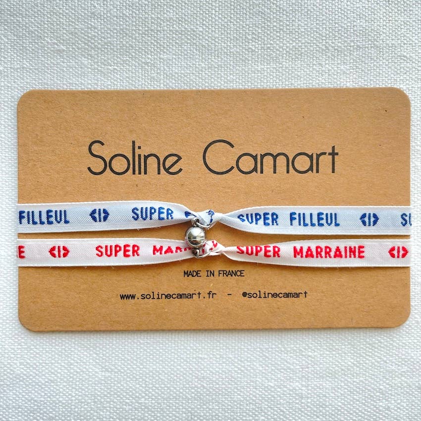 Soline Camart - Wholesale Woven/Braided Bracelet - Duo of Bracelets : Filleul & Marraine2