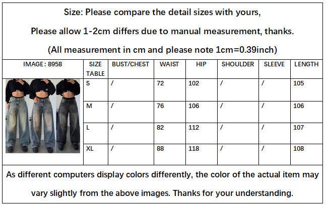 Marayn – wholesale Jeans – Women’s – Retro Street Style Gradient Distressed Denim Jeans1