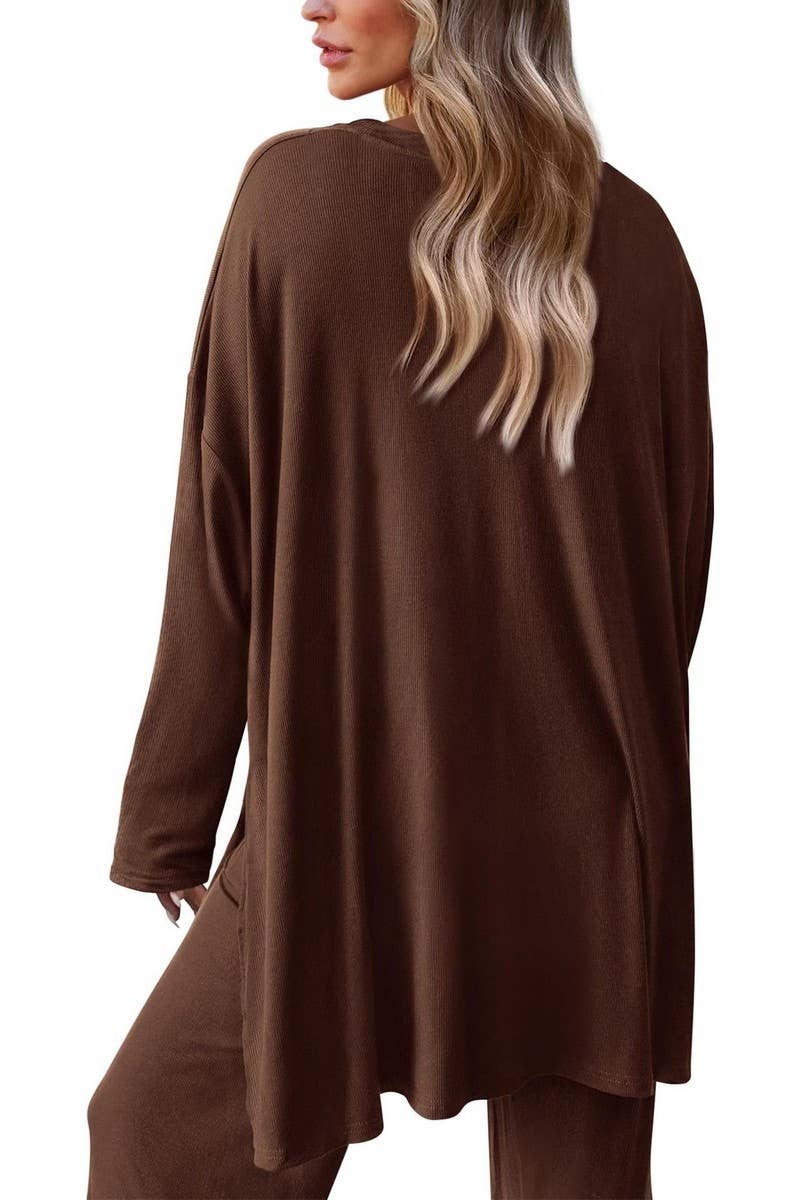 NINEXIS - Wholesale Top & Pant Set (NOT Loungewear) - Women's - CWSTB00483_2025 KNIT LOUNGE SET WOMEN 2 PIECE CASUAL OUTFITS12