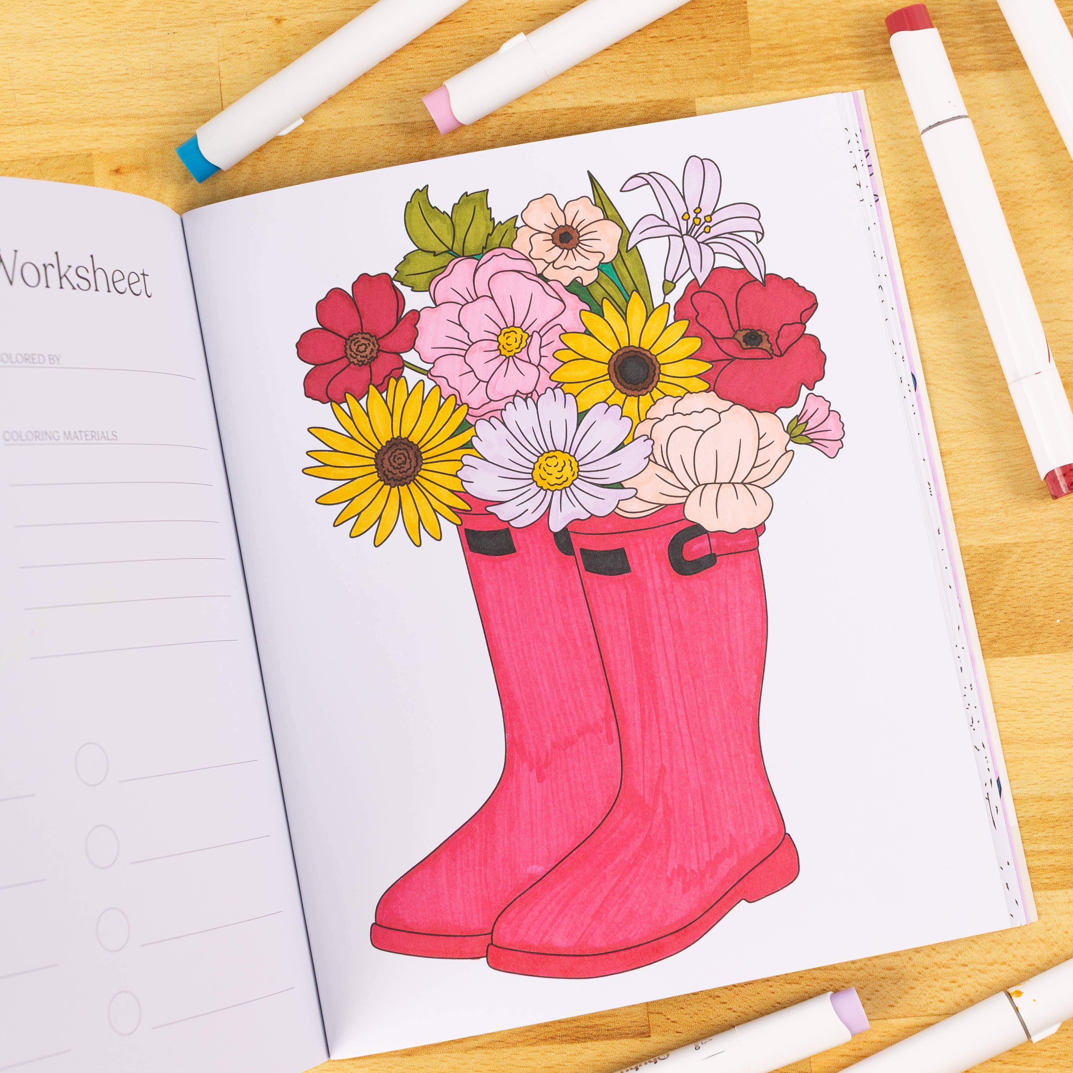 Elyse Breanne Design – wholesale Colouring and activity book – adult – Garden Avenue Coloring Book4