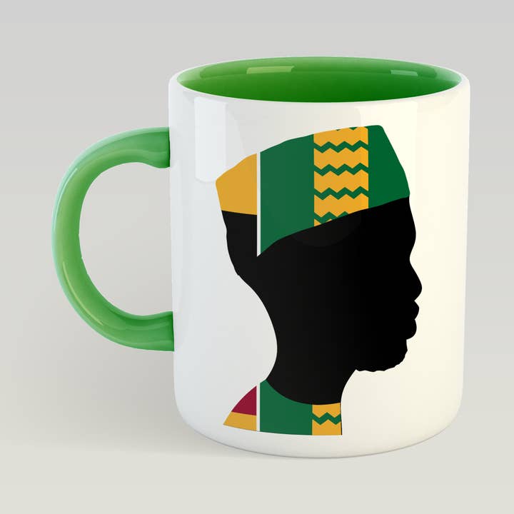 Tasse Man of Wisdom (kente) für den Großhandel von AfroTouch Design