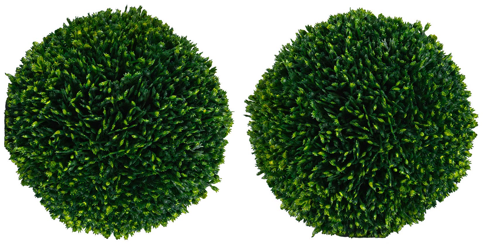 Will's Company - Wholesale Artificial Plant - Boxwood Orbs, Set of 2 - 5" D2