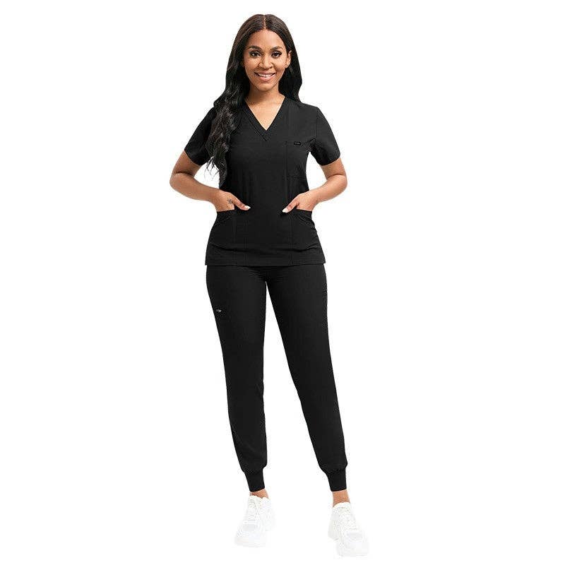 FurDecoration - Wholesale Healthcare Uniform - Women's - Short Sleeve Straight Leg Scrub Suit6