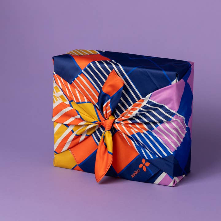 Keiko Furoshiki - Wholesale Flat Wrap - Furoshiki Reusable Japanese Fabric Gift Wrap Ichimatsu3