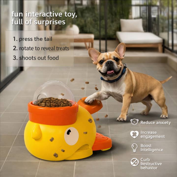 š„ Quacky Buddy ā 2āinā1 IQ Toy & Slow Feeder for Dogs & Cats for wholesale by Dr. Milou