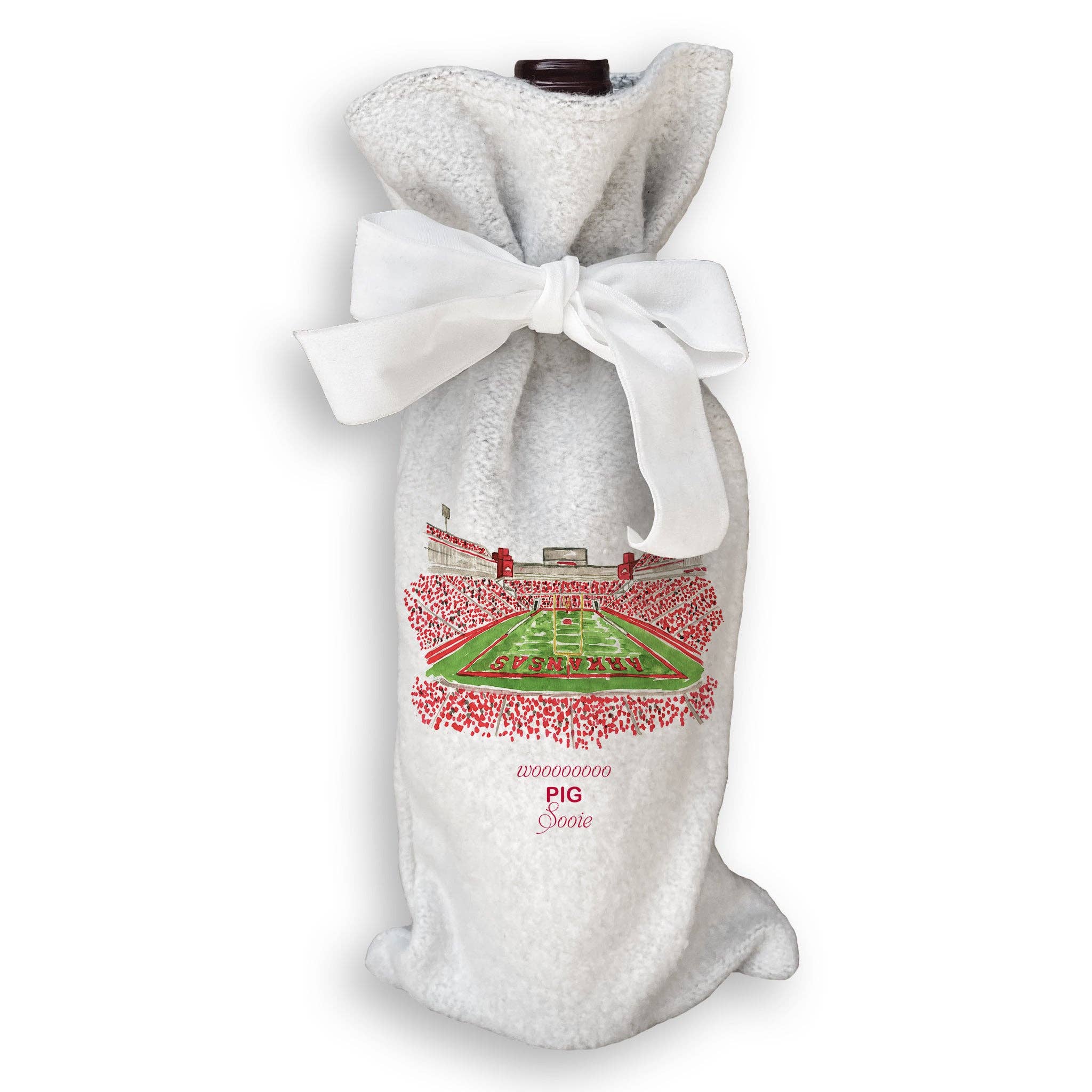 French Graffiti - Wholesale Tea Towel - Fayetteville, Arkansas Stadium with Quote17