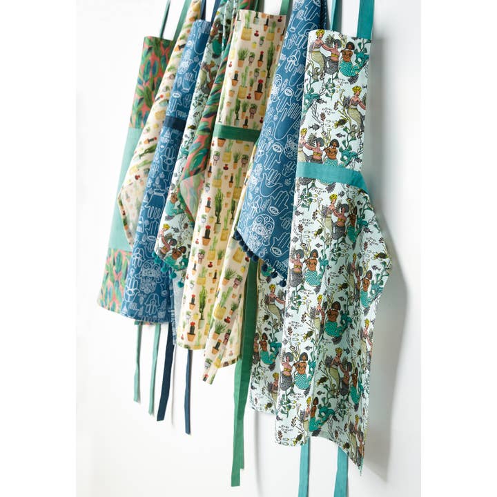 Peking Handicraft - Wholesale Apron - Botanicals On Blush Apron - Jungalow2