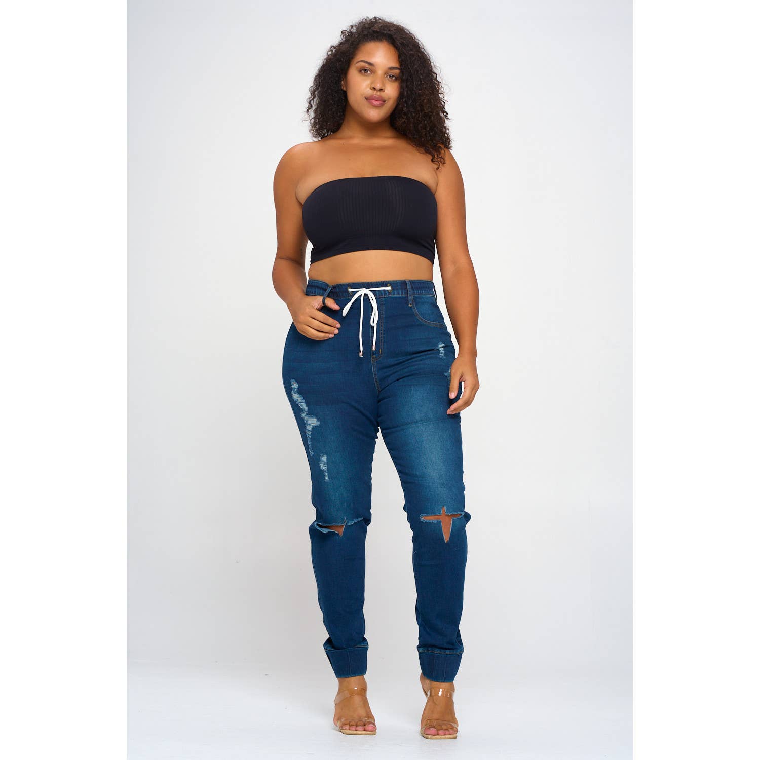 Blue Turtle - Vente Jean – femme - Jean de jogging taille haute Boundless Taille M DH2022X9