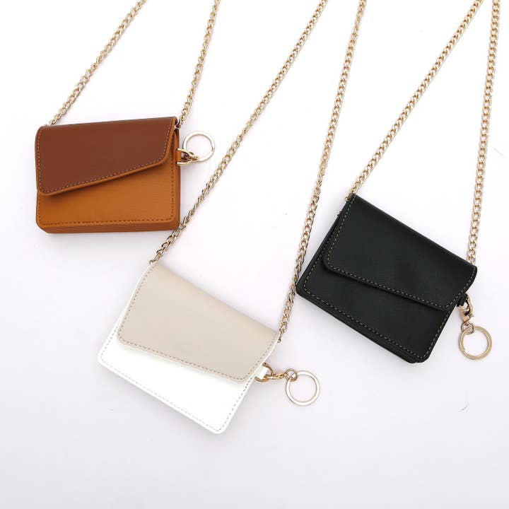 Mini Travel Crossbody Wallet Purse on Chain for Women for wholesale by Sparkle Being