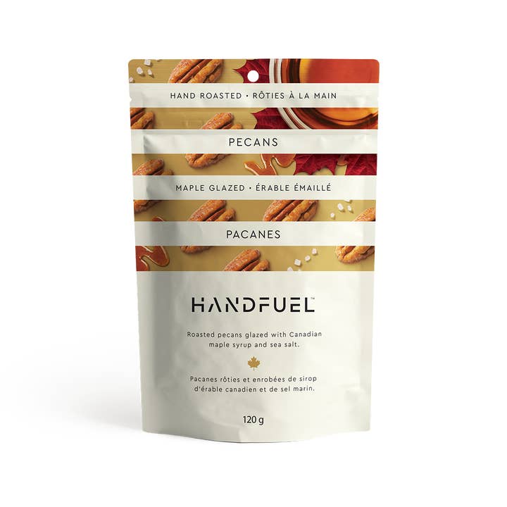 Maple Glazed Pecans 150g x 12 for wholesale by HANDFUEL