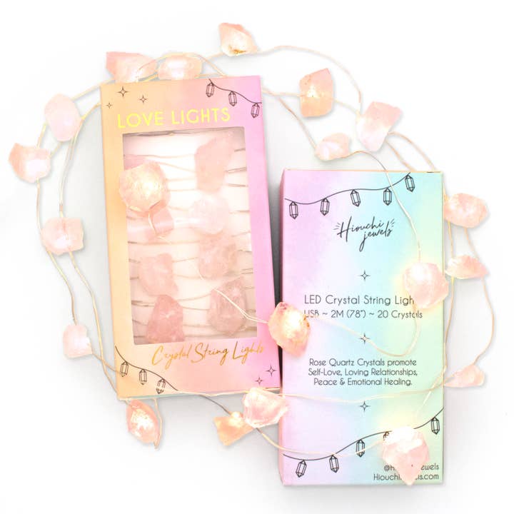 Liefdeslampjes ~ Crystal String Lights ~ Rozen voor wholesale door Hiouchi Jewels | Rose & Bolt Grateful Dead Jewelry