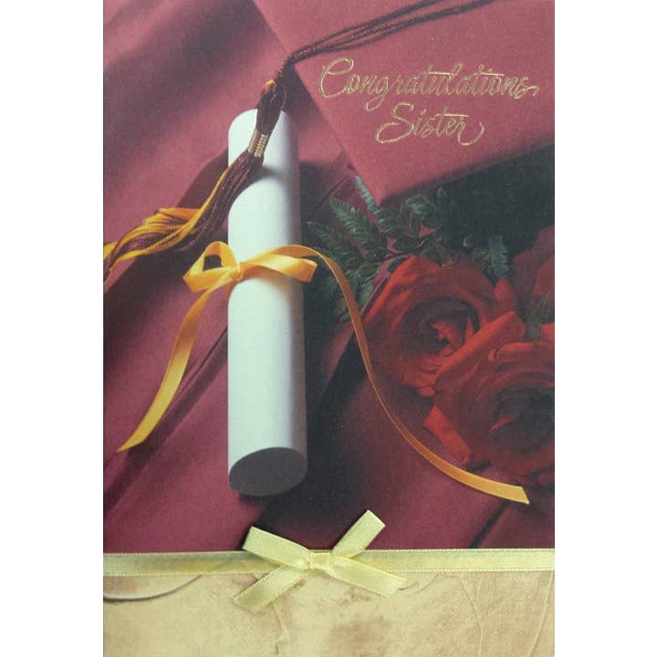 Graduation Card - Sister - Graduation Greeting Cards for wholesale by InterGreet.com