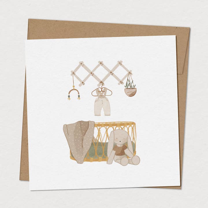 Kaart voor verjaardag - Wieg van Charlie voor wholesale door Mimosa Design