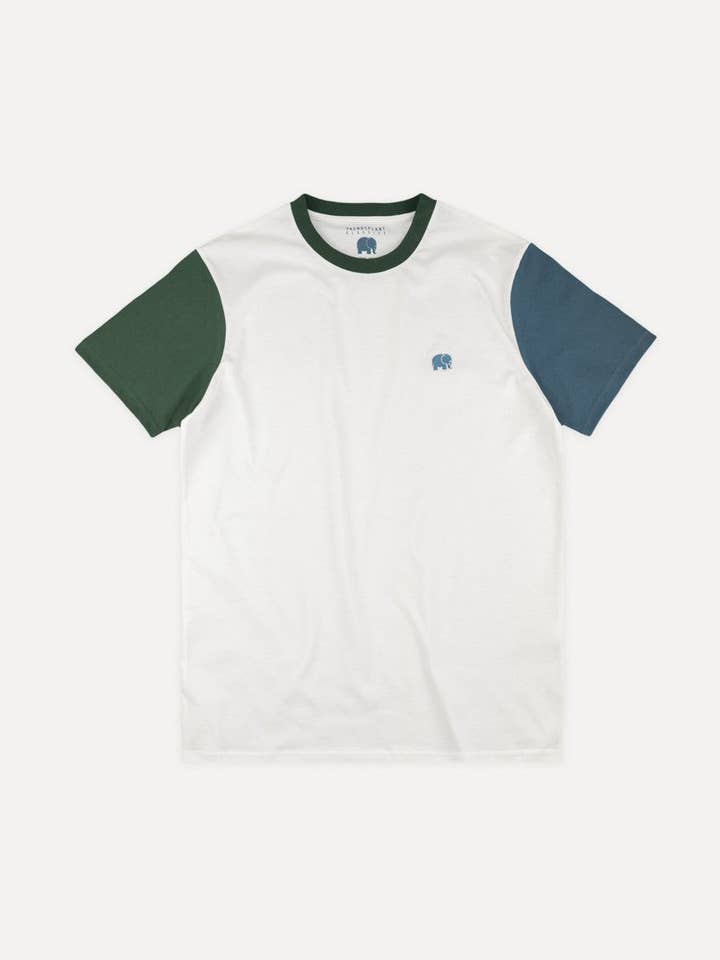 Trendsplant Clothing – T-shirt – Homem por atacado – T-Shirt Bloco de Cor Orgânica Natural0