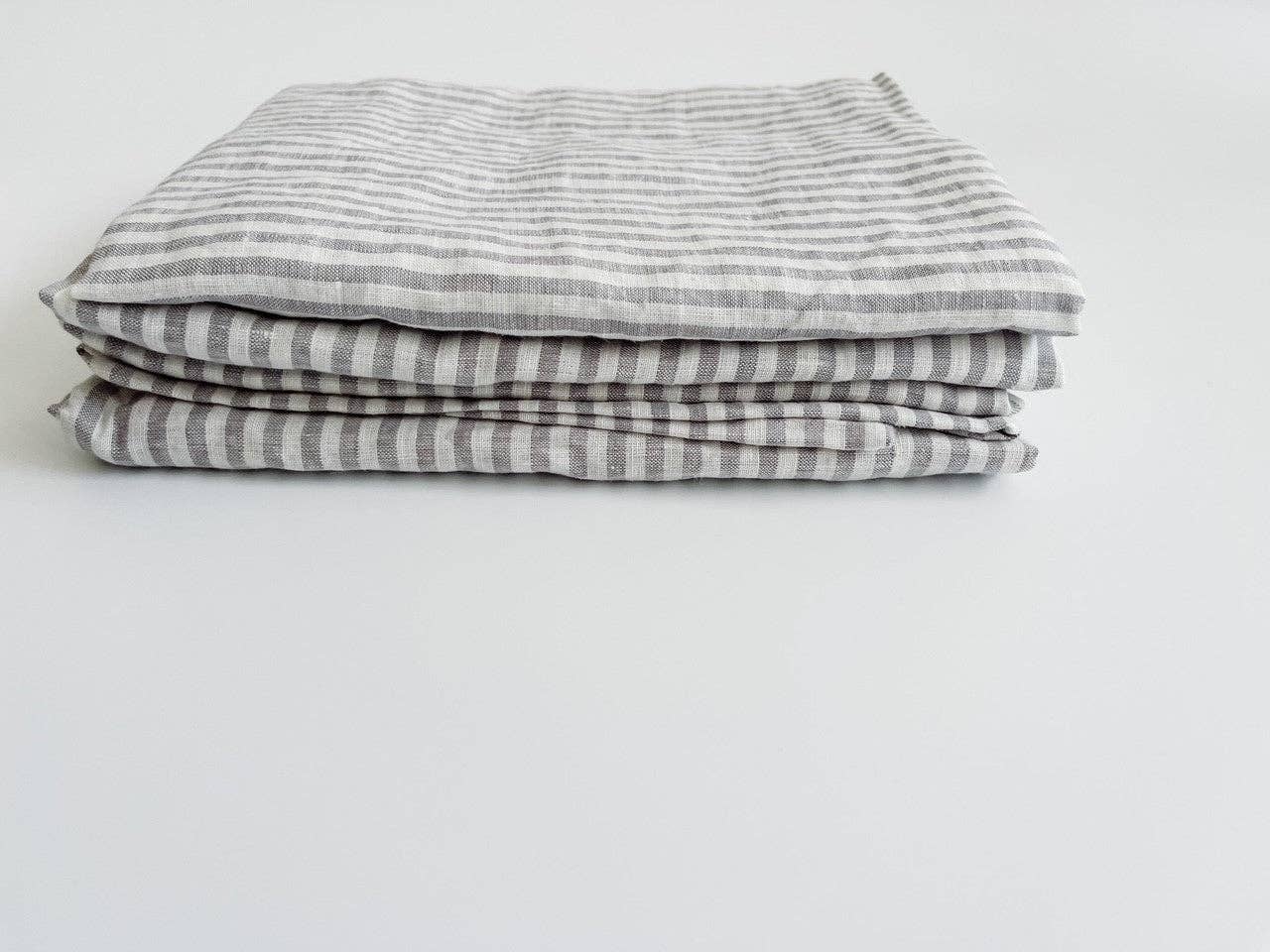 Mama and Tochter - Wholesale Tea Towel - Pure French Linen Tea Towel - Grey Stripe2