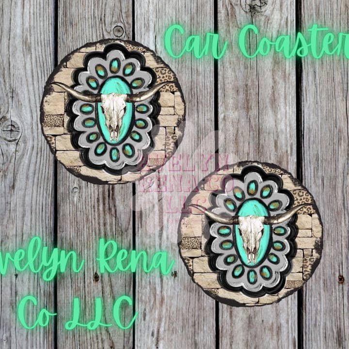 Turquoise longhorn for wholesale by Evelyn Rena co