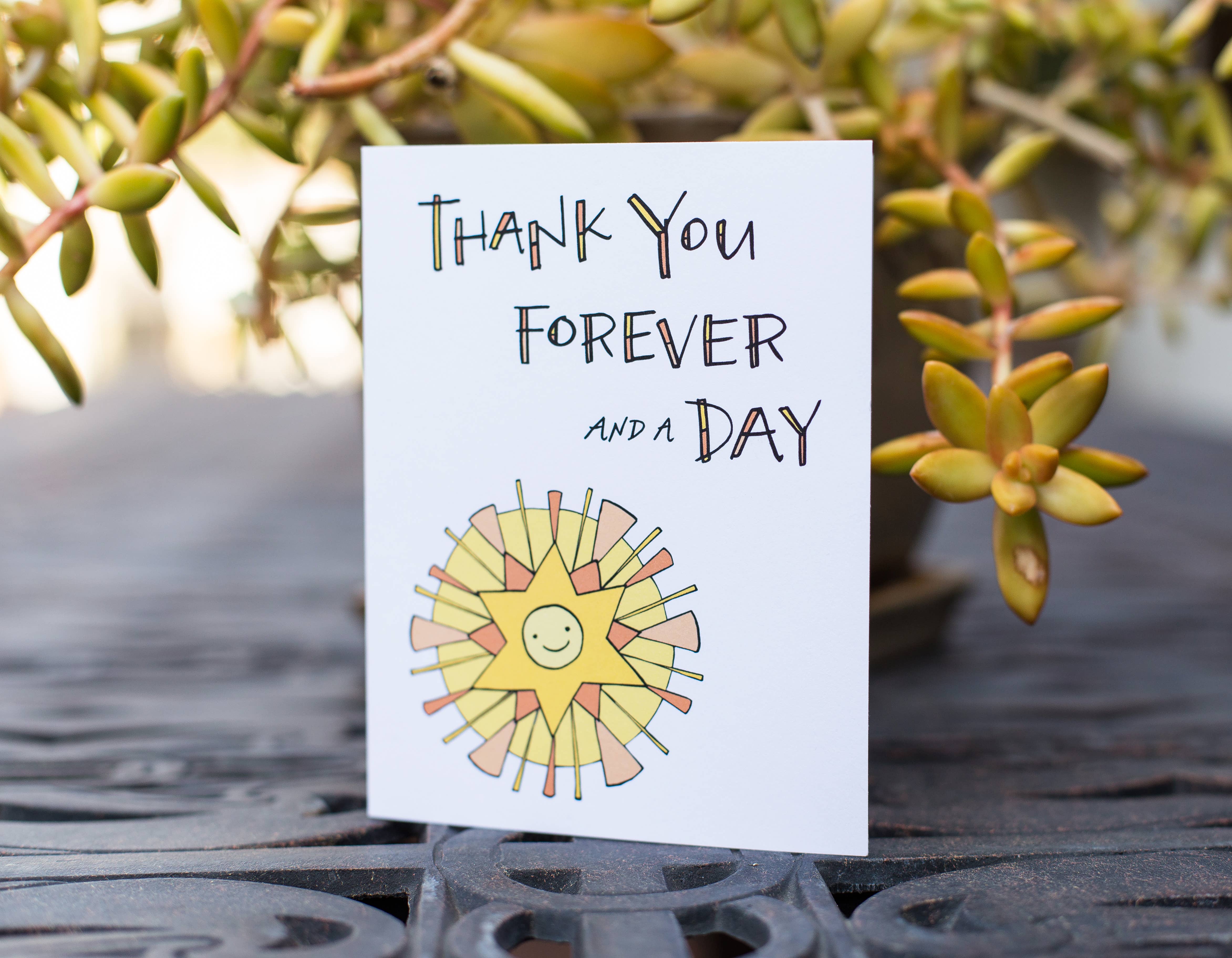 Lacelit | Stationery & Gifts by Kimberly Kuniko - Wholesale Thank You Card - Forever and a Day | Thank You Card4