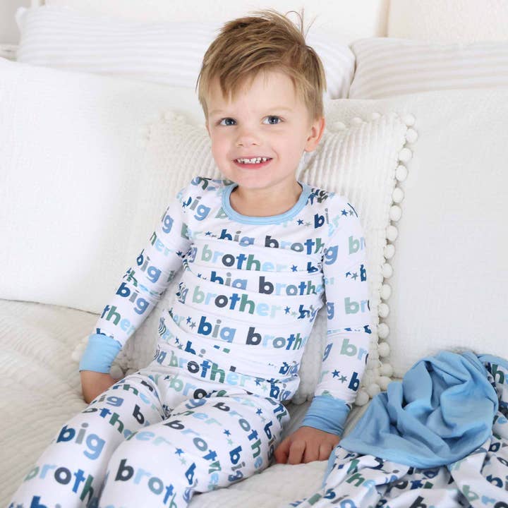 Caden Lane - Wholesale Sleepwear Set - Kids - Big Brother Two Piece Pajama Set2