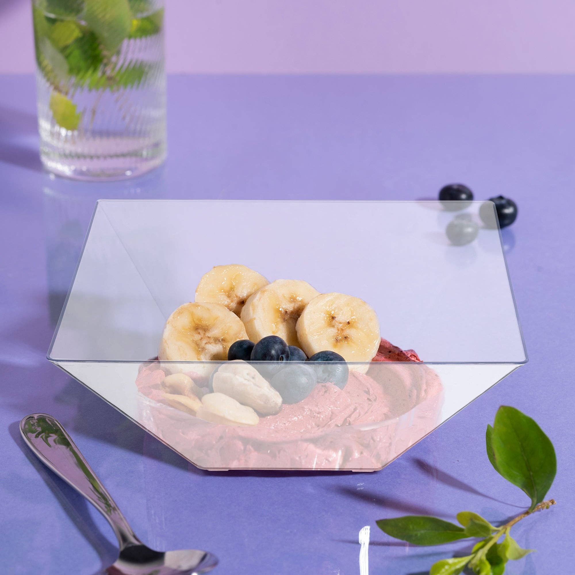 Smarty had a Party – Engroshandel Engangsbestik til servering – 3 qt. klare firkantede plastserveringsskåle - 24 stk.9