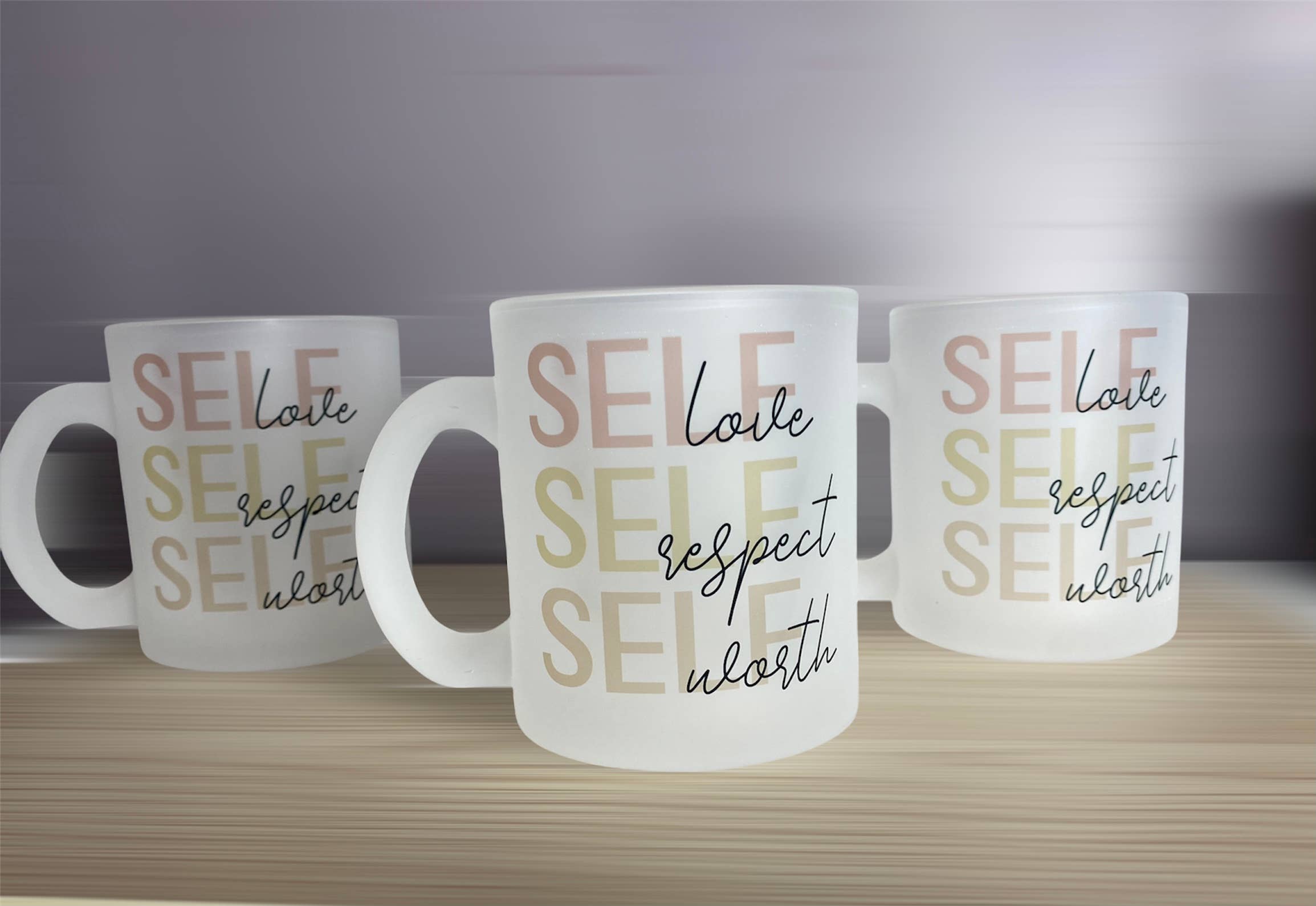 D2JCrafts - Wholesale Coffee Mug - Self Love, Self Respect, Self Worth,Frosted Coffee Mug8