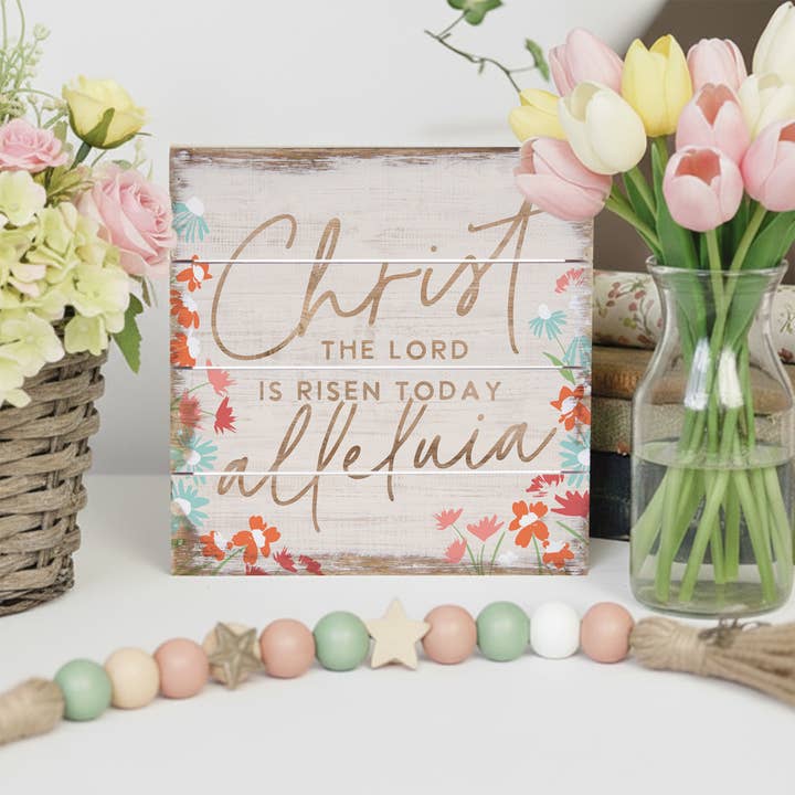 Sincere Surroundings – wholesale Wall sign – Christ Alleluia - Perfect Pallet Petites7