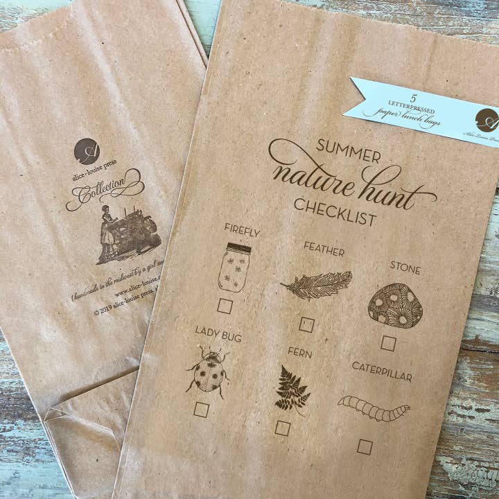 Summer Nature Hunt Bag - Set of 5 for wholesale by Alice-Louise Press