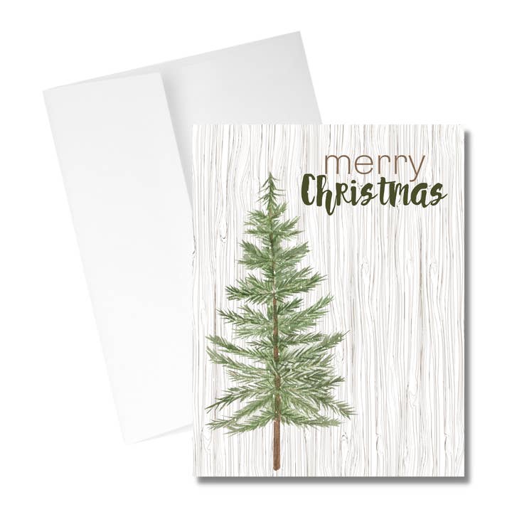 Carte de vœux de Noël - Sapin pour la vente par Western Fancies