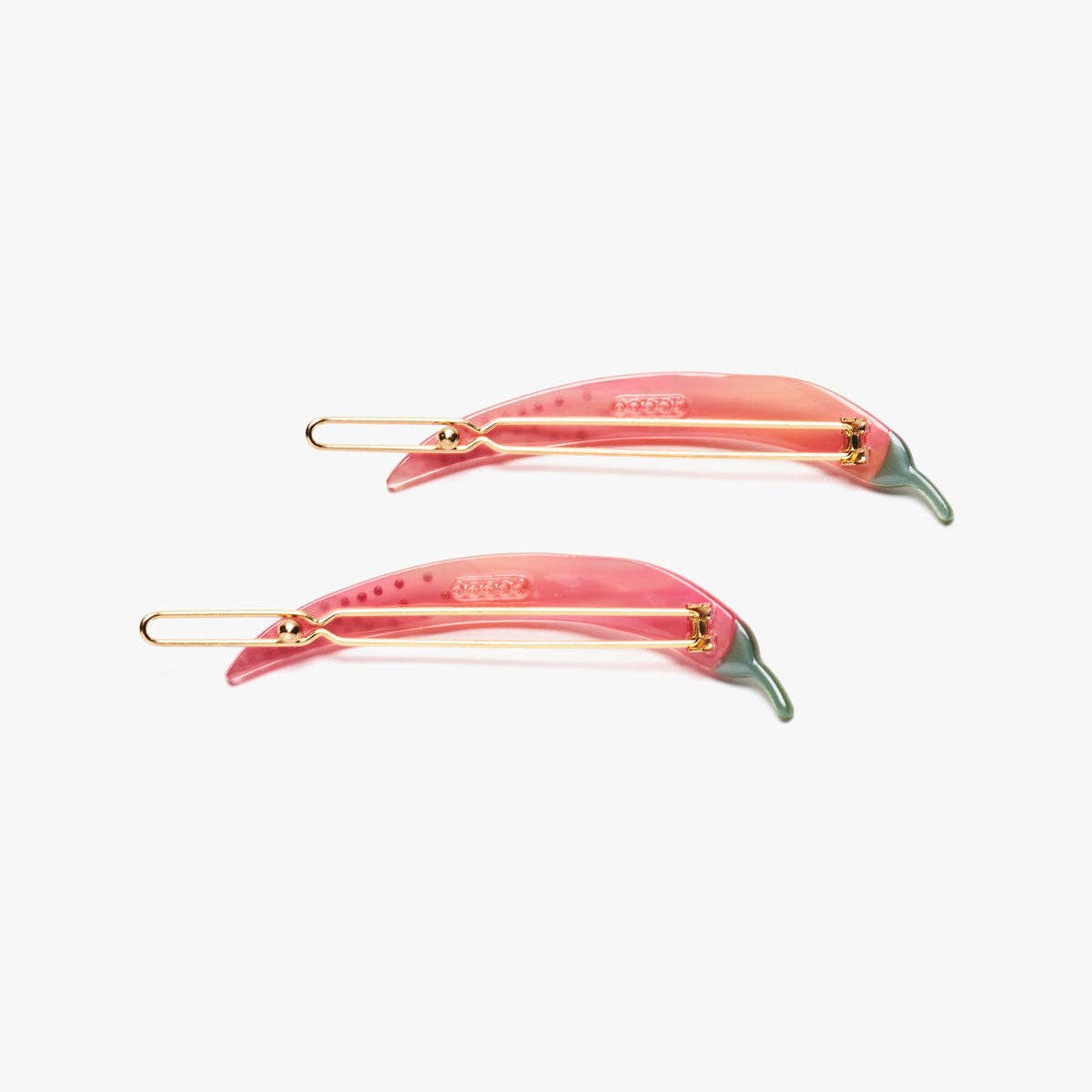 WINONA IRENE – wholesale Barrette – Women’s – Women's Thai Chili Pepper Acetate Barrette Clip Set1