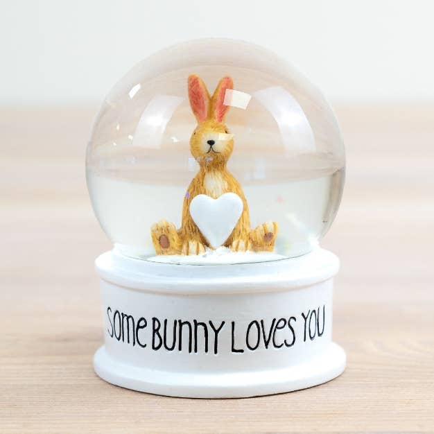 Globo de Neve "Some Bunny Loves You", 9cm por atacado de Gainsborough Giftware x Portland Living