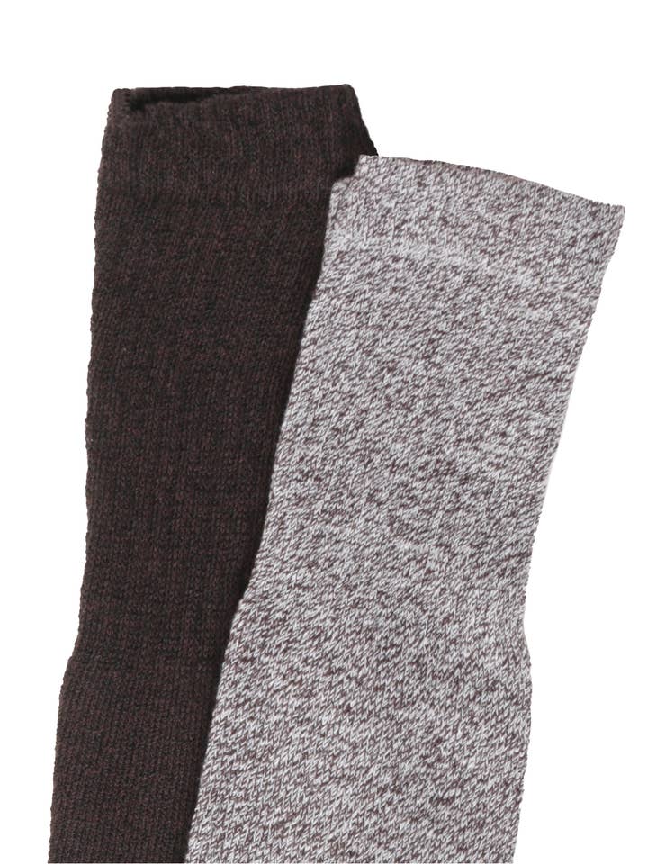 Isadora, Tipi toe, & James Fiallo - Wholesale Socks - Men's - James Fiallo Men's 2 Pack Ribbed Marled Thermal Boot Socks5