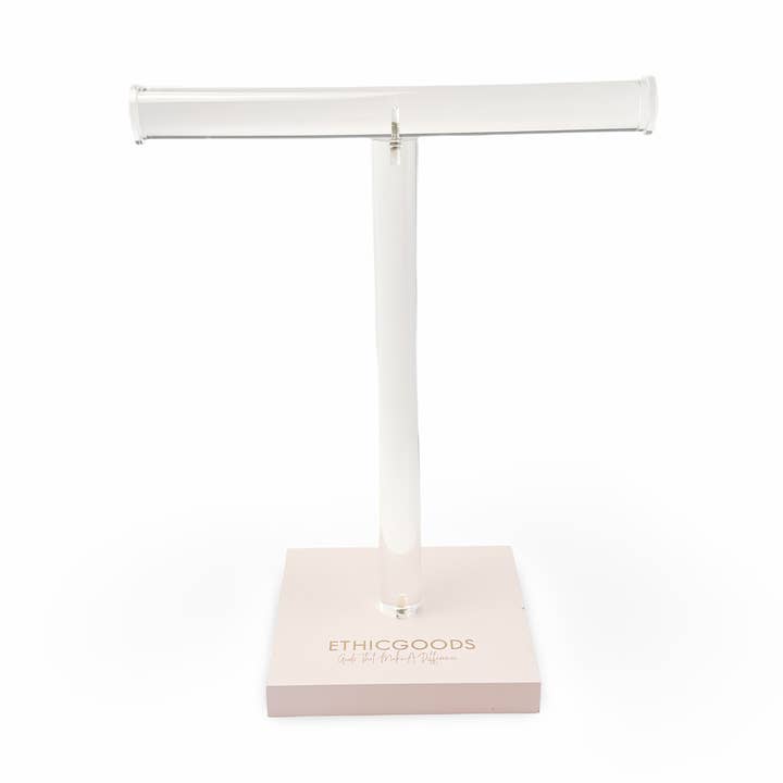 GRATUIT avec les commandes de plus de 500 $ - Présentoir en T rose pour la vente par ETHICGOODS