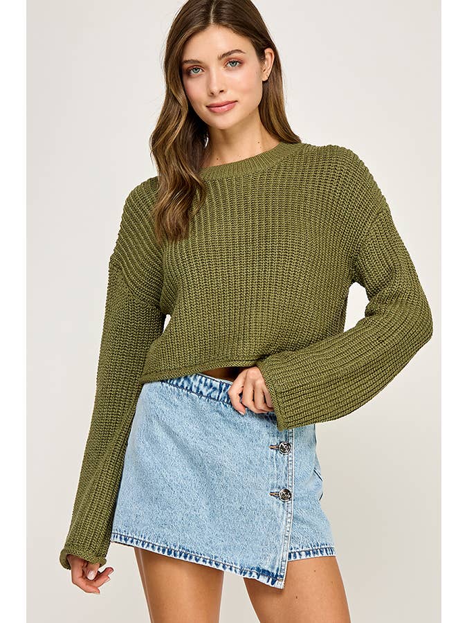 Miss Love - Wholesale Knit Sweater - Women's - WAFFLE KNIT SWEATER15