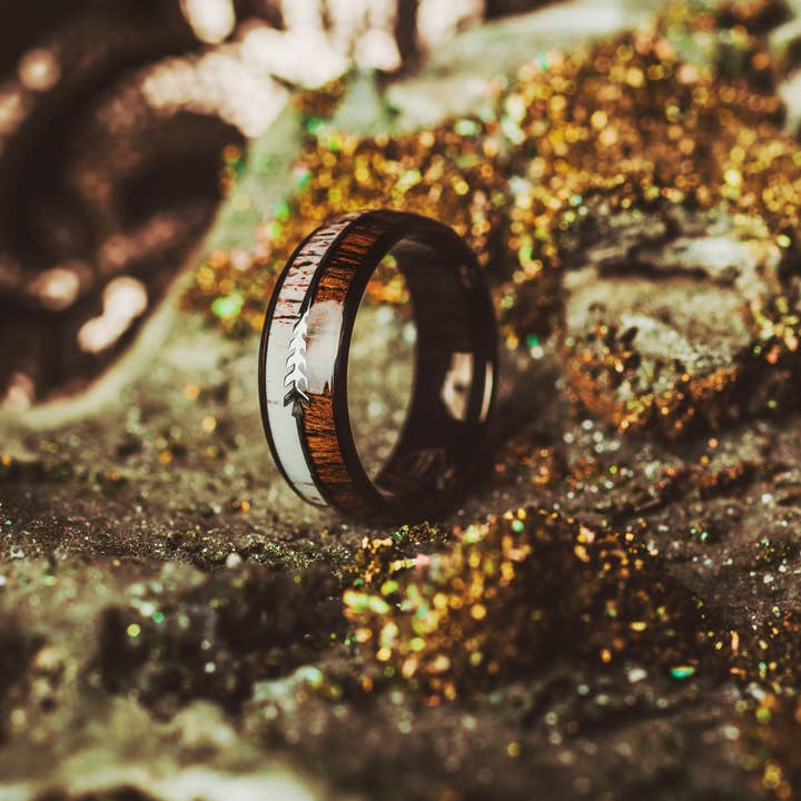 Wooden Element - Wholesale Band/Stacked Ring - Moonshine Ring4