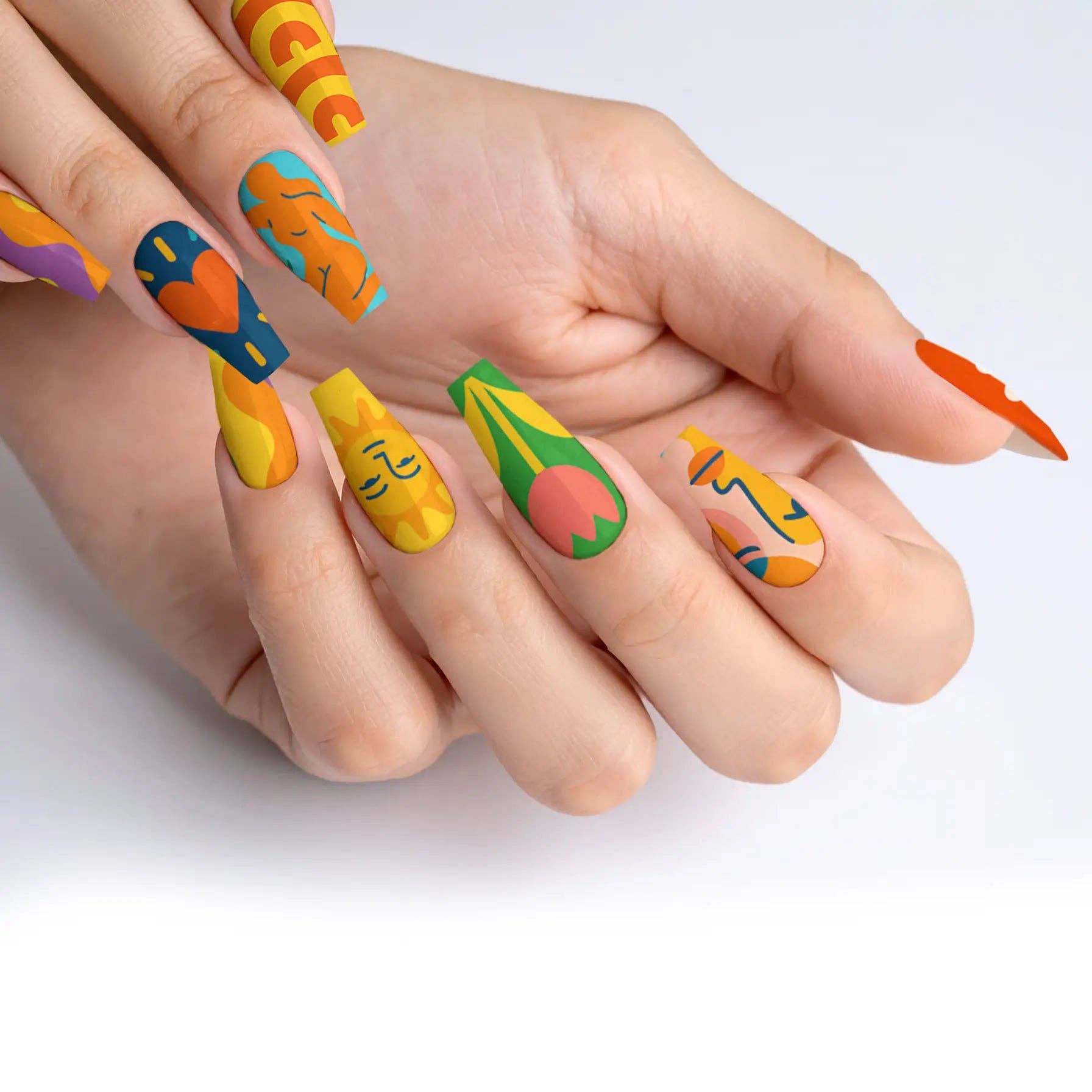 FYNE BODY - Wholesale Press-on/fake nails - Splat-tastic Canvas Creativity Press-On Nails29