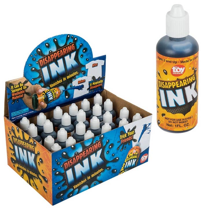 DISAPPEARING INK 1OZ - LLB kids toys and other Purchase Wholesale inkoop honing. Free Returns & Net 60 Terms on Faire trending on Faire.